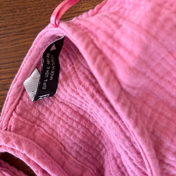 Zara Pink Textured Top - Picture 4 of 4